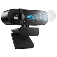 4K HD Pro Webcam - Universal 4K Pro Webcam With Built In Microphone & Privacy Cover