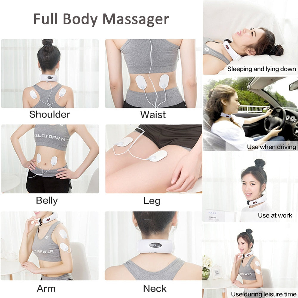 Electric Neck Massager - For Neck Pain Relief & Muscle Soothing